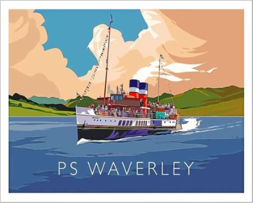 The Waverley Ship Poster Paint By Numbers