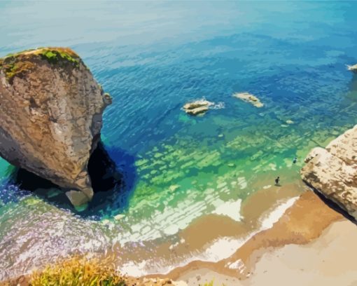 The Needles Island Beach Paint By Numbers