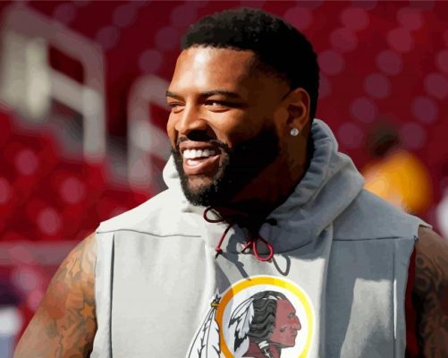 Trent Williams Smiling Paint By Numbers