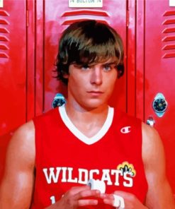 Troy Bolton Character Paint By Numbers