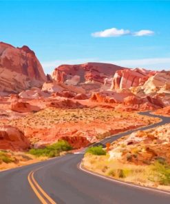Valley Of Fire State Park Paint By Numbers