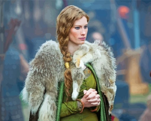 Vikings Queen Aslaug Alyssa Sutherland Paint By Numbers