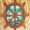 Vintage Ship Wheel Paint By Numbers