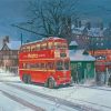 Winter Trolleybus Paint By Numbers