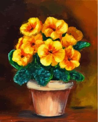 Yellow Primroses Paint By Numbers