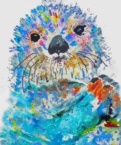 Abstract Otter Paint By Numbers