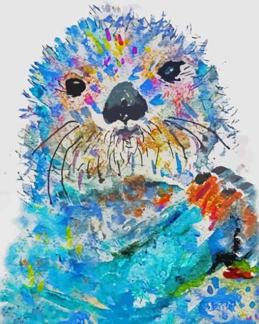 Abstract Otter Paint By Numbers