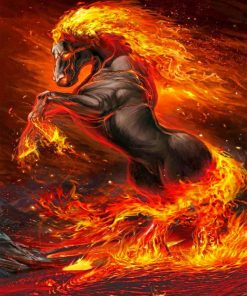 Aesthetic Firehorse Paint By Numbers