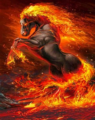 Aesthetic Firehorse Paint By Numbers