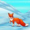 Aesthetic Fox Snow Animal Paint By Numbers