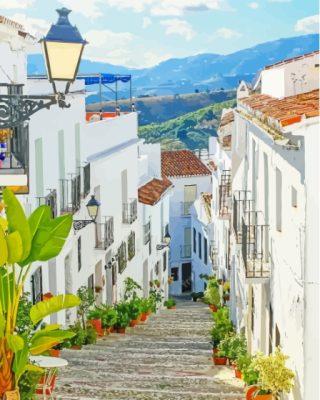 Aesthetic Frigiliana Paint By Numbers