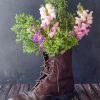 Aesthetic Gumboots And Flowers Paint By Numbers