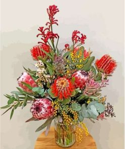 Aesthetic Native Bouquet Paint By Numbers