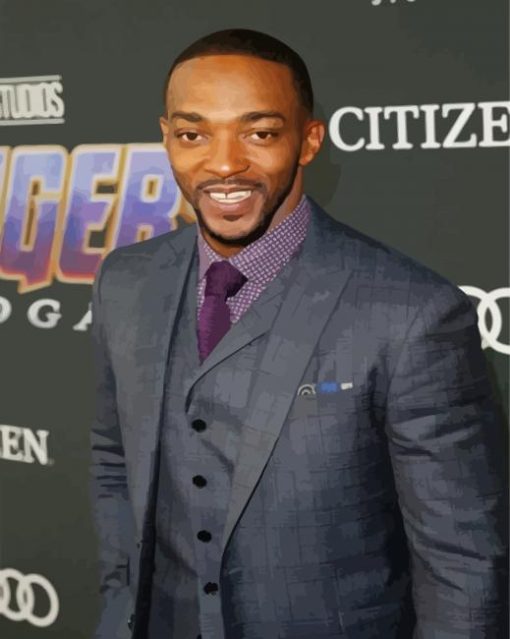 Aesthetic Anthony Mackie Paint By Numbers