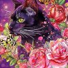 Aesthetic Floral Cat Paint By Numbers