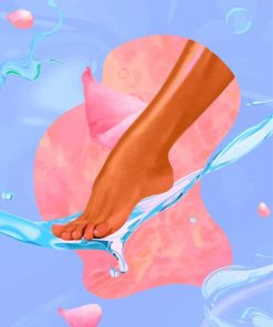 Aesthetic Foot In Water Paint By Numbers