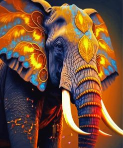 Aesthetic Indian Elephant Paint By Numbers
