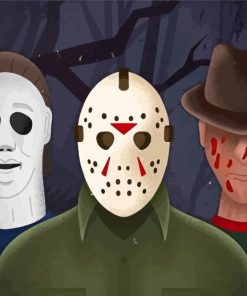 Aesthetic Michael Myers And Jason Paint By Numbers