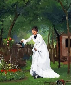 Aesthetic Woman Gardening Paint By Numbers