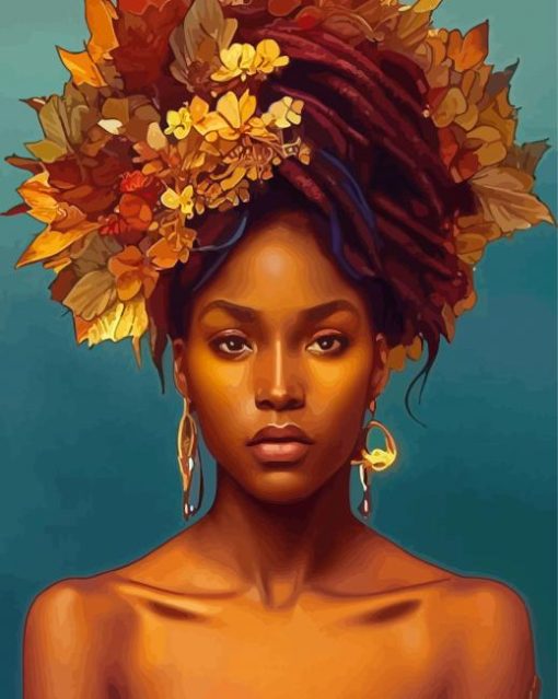 African Autumn Lady Paint By Numbers