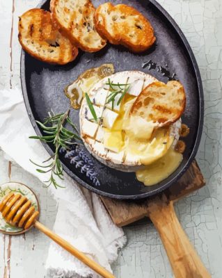 Baked Camembert Cheese Paint By Numbers