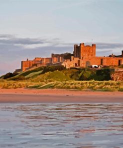 Bamburgh Castle Seahouses Paint By Numbers