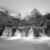 Black And White Fairy Pools Paint By Numbers