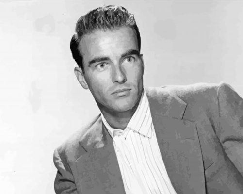 Black And White Montgomery Clift Paint By Numbers