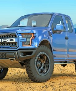 Blue Ford Ranger Raptor Paint By Numbers