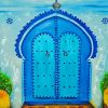 Blue Moroccan Doorway Paint By Numbers