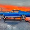 Blue Fastback Mustang Paint By Numbers