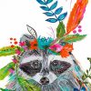 Boho Raccoon Paint By Numbers