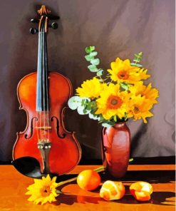 Bouquet And Violin Paint By Numbers