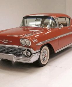 Brown 1958 Chevy Impala Paint By Numbers