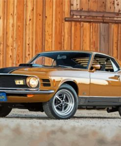 Brown Mustang Mach 1 Paint By Numbers