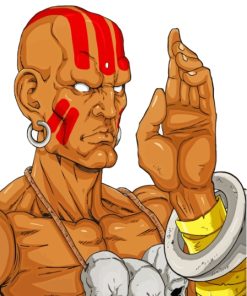 Capcom Game Dhalsim Paint By Numbers