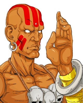 Capcom Game Dhalsim Paint By Numbers