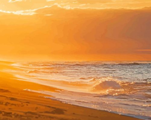 Cape Cod Beach Seascape Paint By Numbers