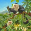 Capuchin Monkeys On Tree Paint By Numbers