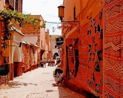 Casablanca Old Streets Paint By Numbers