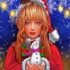 Christmas Girl Paint By Numbers