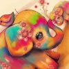 Colorful Elephant Baby Paint By Numbers