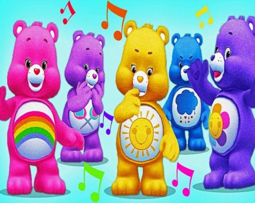 Colorful Teddies Paint By Numbers