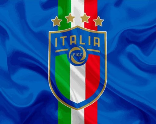 Cool Italy National Football Team Logo Paint By Numbers