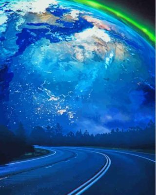 Cool Planet Road Paint By Numbers