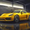 Cool Yellow Porsche Paint By Numbers