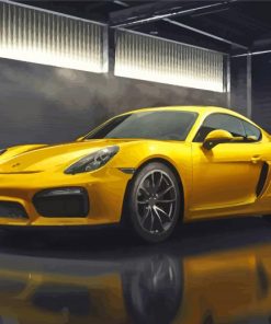 Cool Yellow Porsche Paint By Numbers