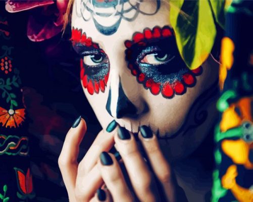 Cool Catrina Paint By Numbers