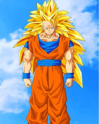 Dragon Ball Z Son Goku Super Saiyan 3 Paint By Numbers