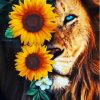 Floral Lion Paint By Numbers
